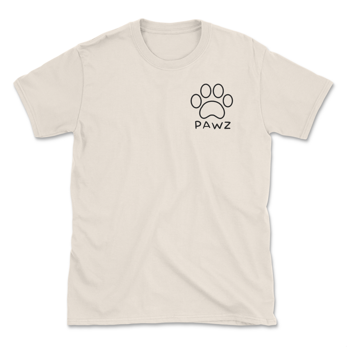 Outdoor Outline (Natural) (Adult Short Sleeve T-Shirt)