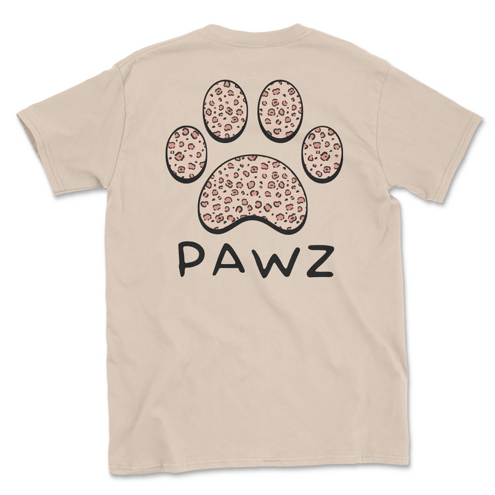 Leopard Pattern - Sand (Adult Short Sleeve T-Shirt)