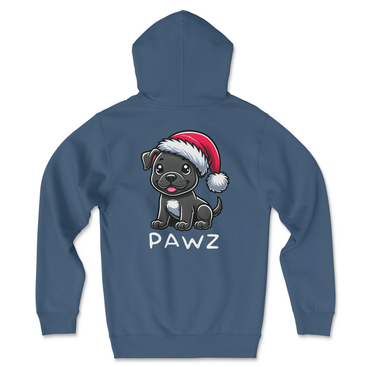 Black Pitbull Christmas (Adult Hoodie)