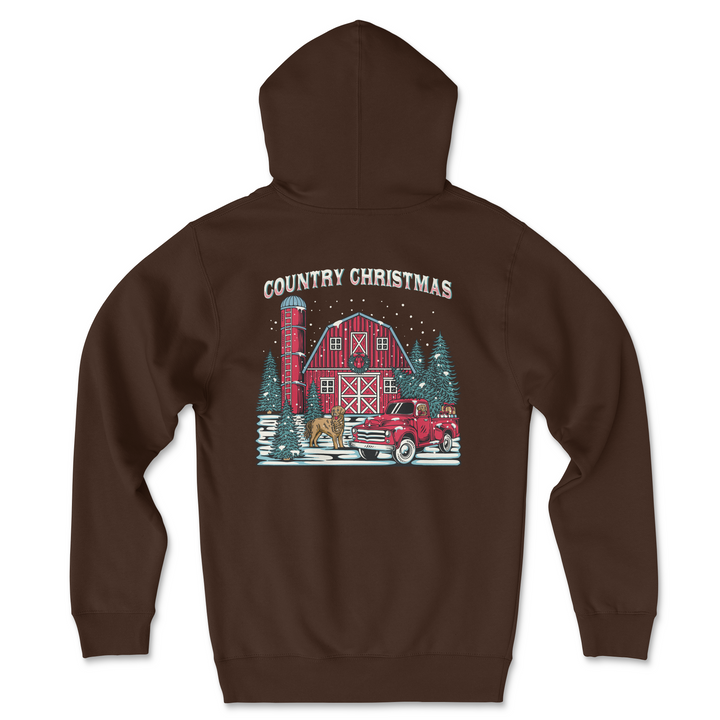 Country Christmas (Adult Hoodie)