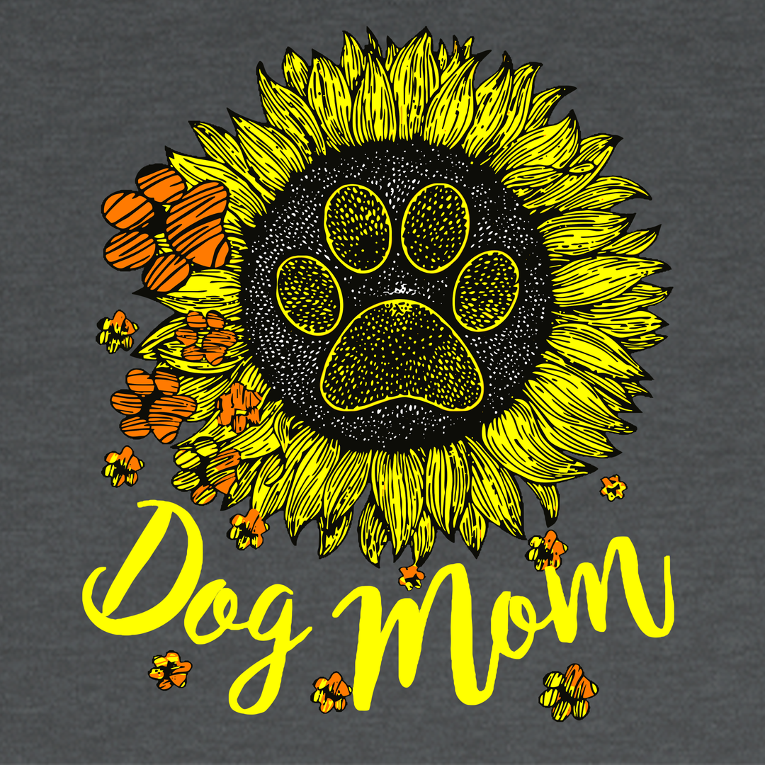 Dog Mom - Sunflower Front Print (Adult Crewneck)