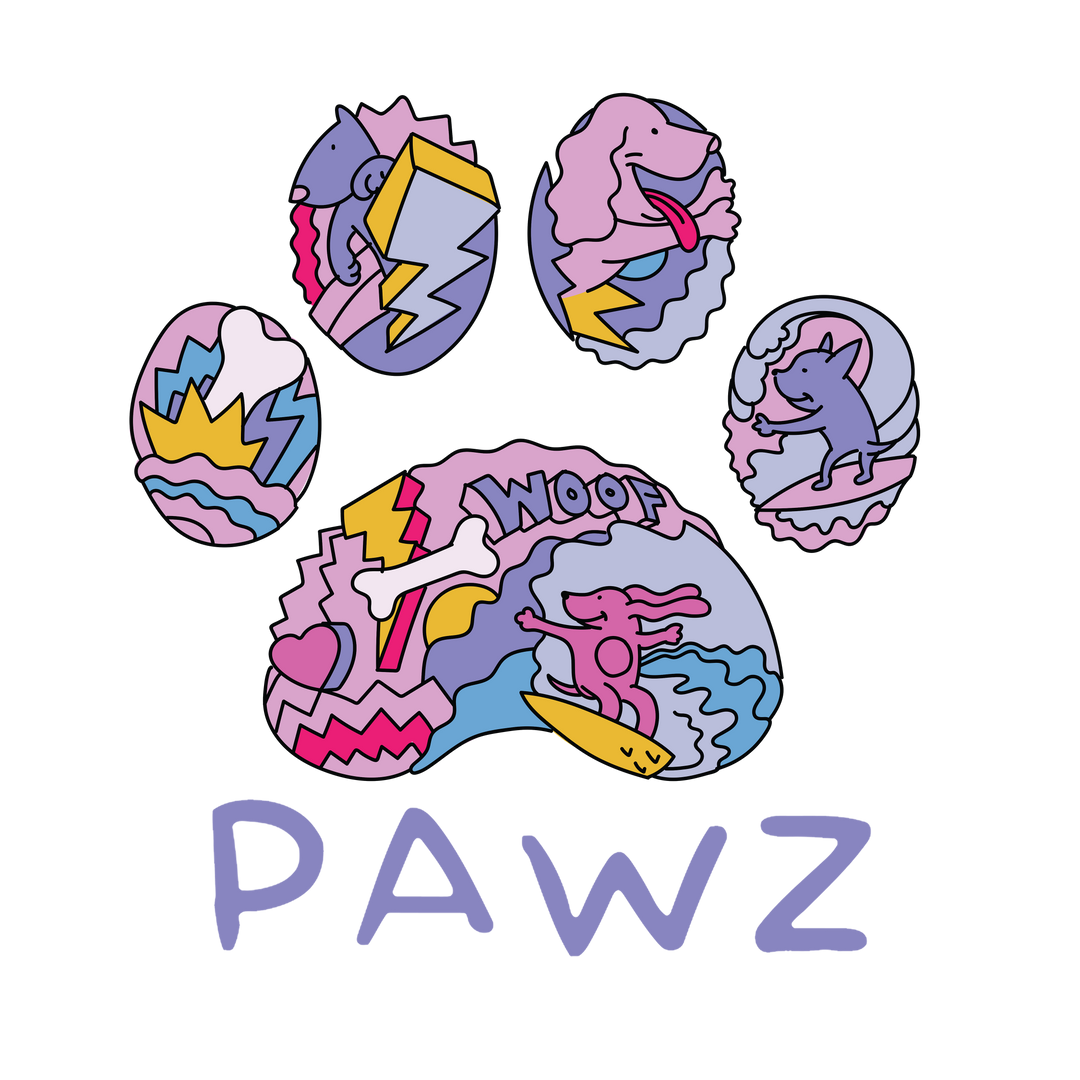 Pawz Pop Surf (Adult Short Sleeve T-Shirt)