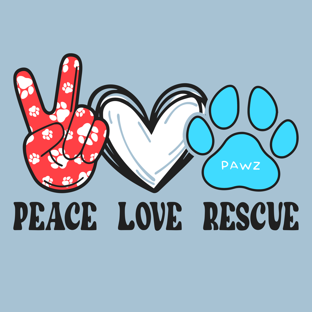 Peace, Love, Pawz (Adult Short Sleeve T-Shirt)