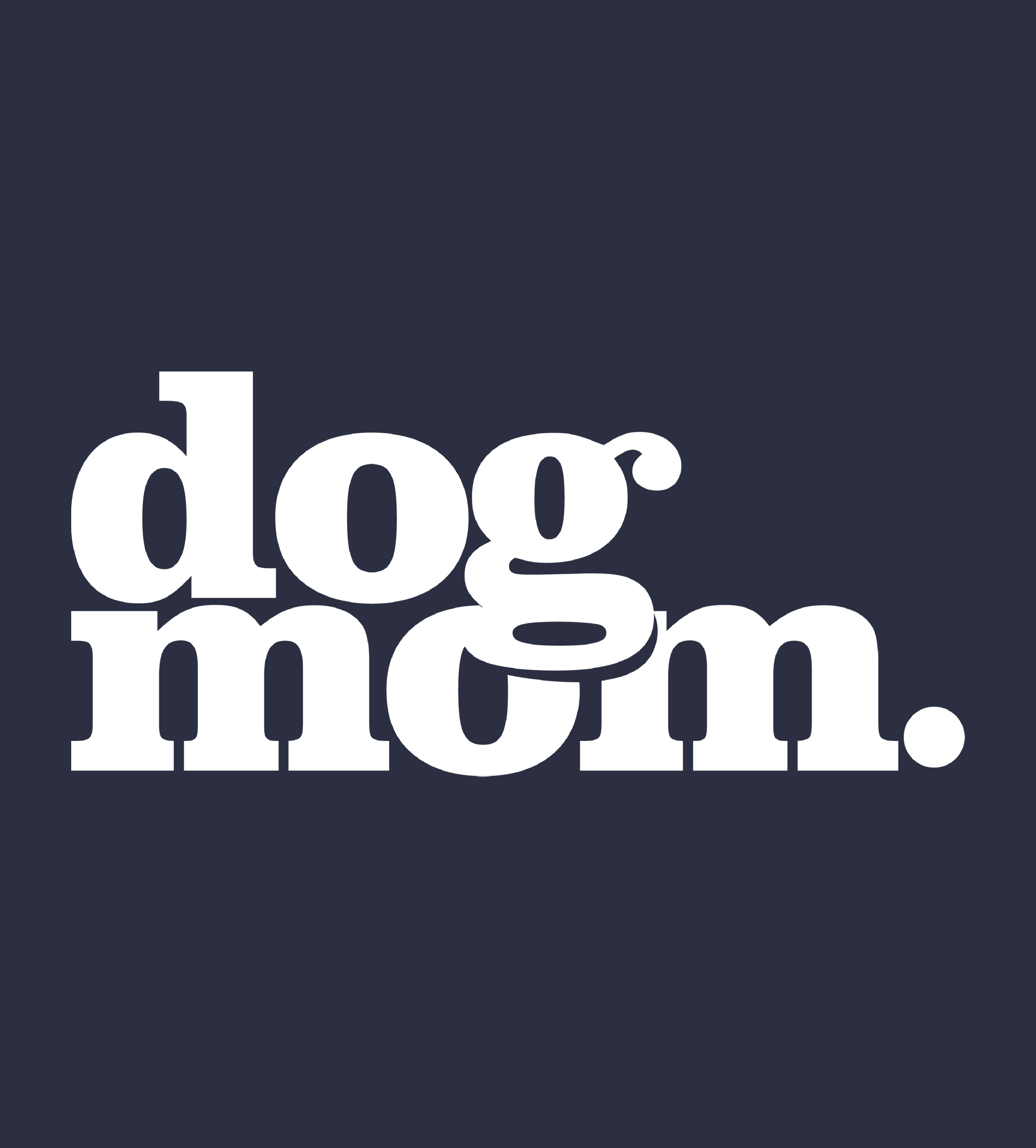 Dog Mom (White) - Navy (Adult Crewneck) (Super Sale)