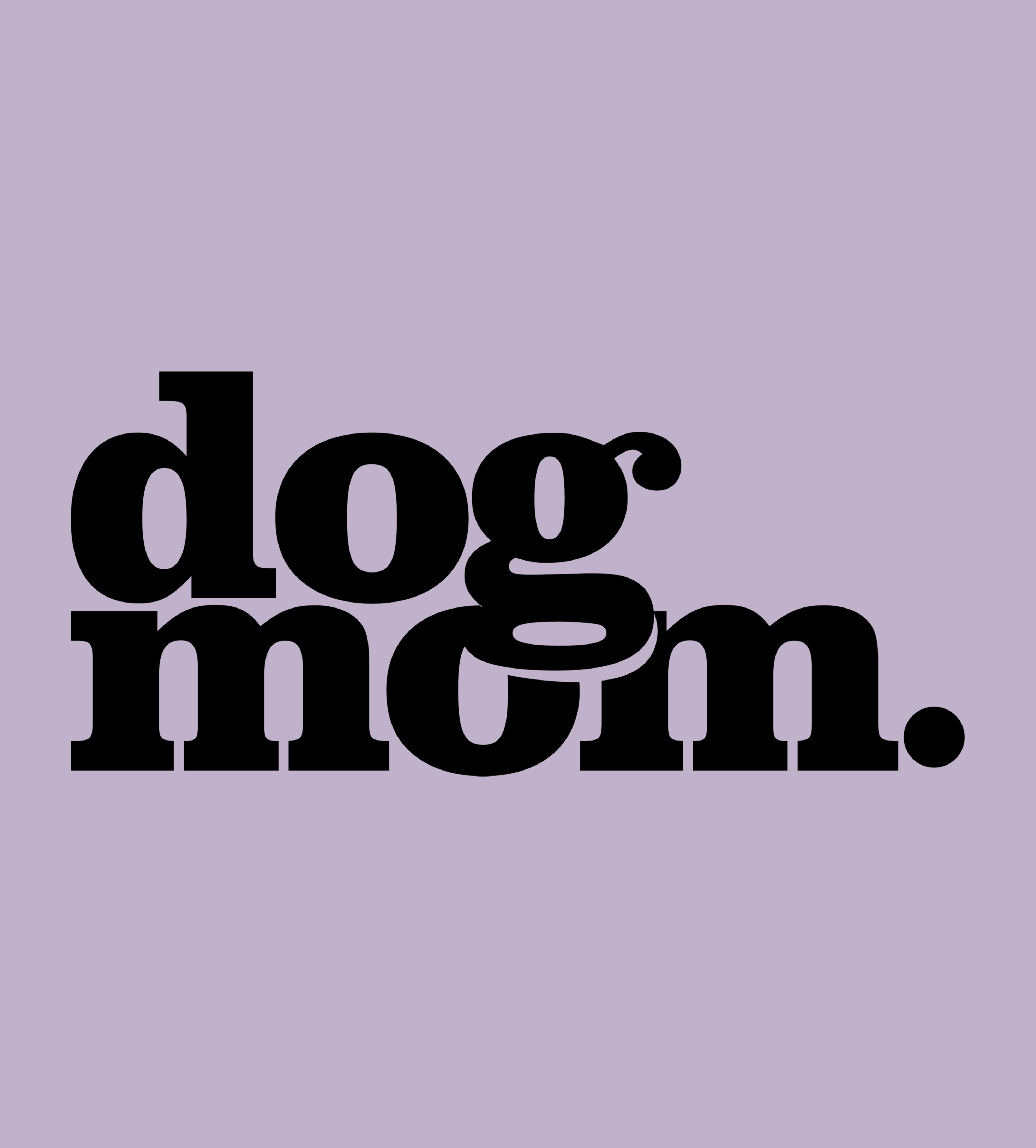 Dog Mom (Black) - Lavender (Adult Crewneck)